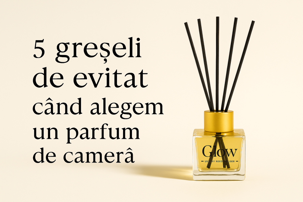 Difuzor Glow Luxury Reed Diffuser – parfum de cameră elegant pentru echilibru și armonie